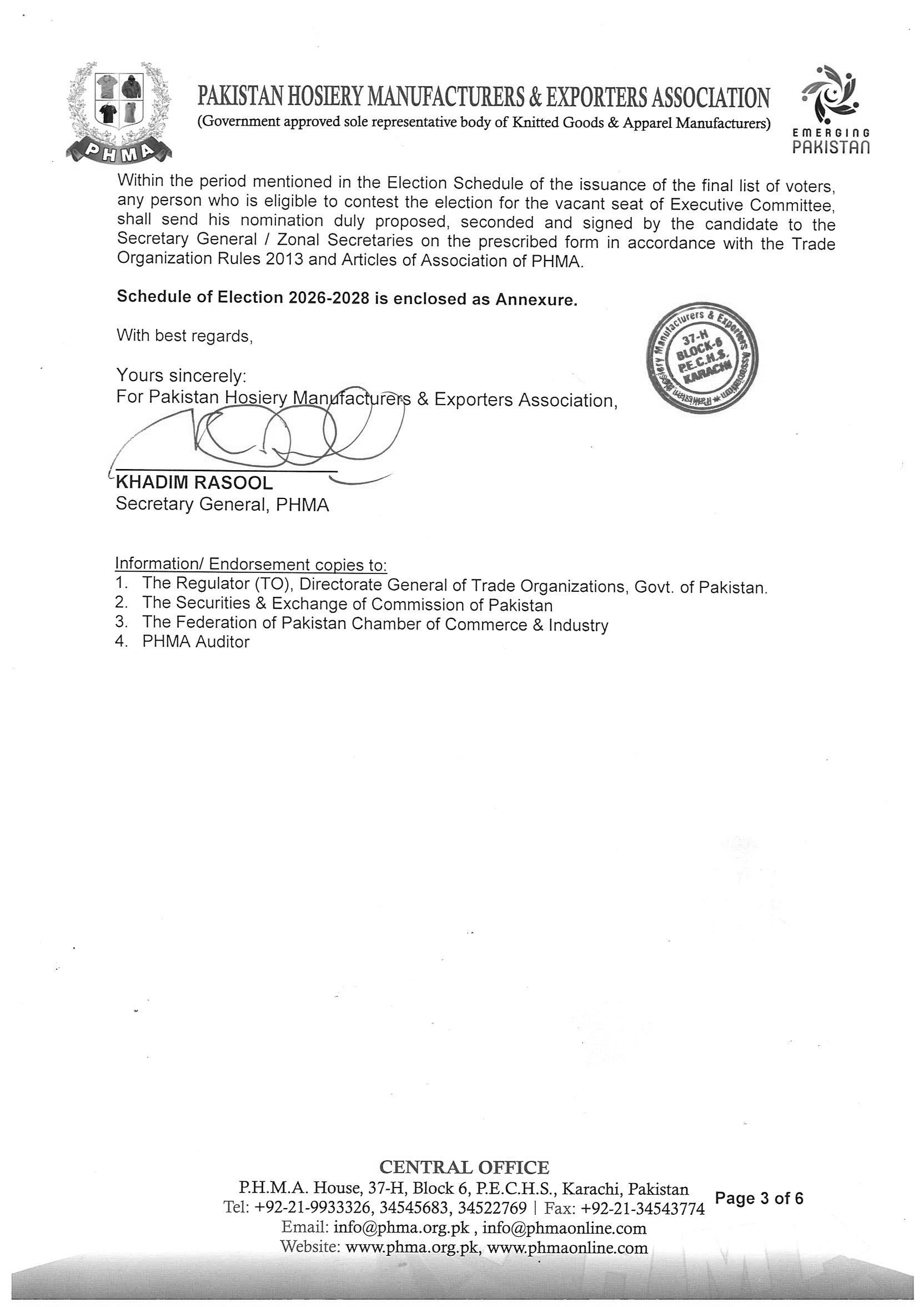Election Schedule Page 3